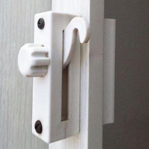 折叠门钩锁内锁PVC锁卫生间锁折叠内扣锁厕所门锁卧室锁塑料
