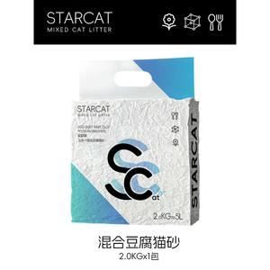 星韵猫混合豆腐猫砂细混合型2kg膨润土除臭无尘2公斤包邮广东发货