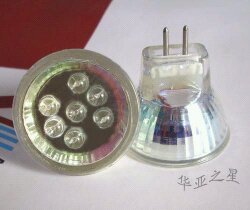 【厂家直销 】LED 灯珠 220V LED 7珠白光  MR11脚LED 节能灯