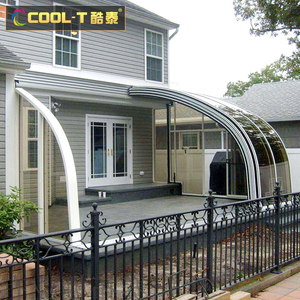 别墅可移动阳光房定制庭院电动玻璃顶自动伸缩折叠铝合金雨棚北京