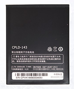 Coolpad酷派7605电池 酷派7605手机电池 CPLD-143原装电池 2000mAh电板正品全新 高容量大容量原厂商务电芯