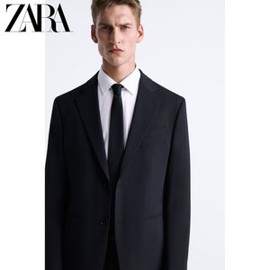 ZARA新款 男装 纹理真丝领带 9569106 800