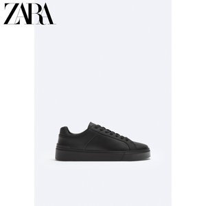 ZARA24春季新品 男鞋 黑色单色厚底运动休闲鞋板鞋 2209320 800