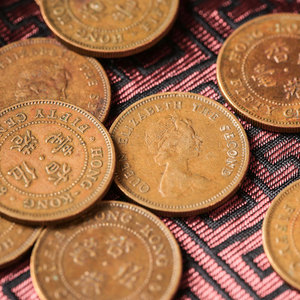 苏民峰摆件 家居办公卧室床垫饰品 香港女皇头 五毫硬币物品