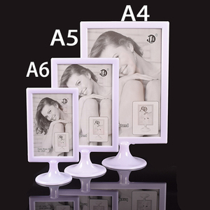 A4奶茶店桌面广告牌价目表韩式台卡台牌台签时尚菜单牌立式海报架