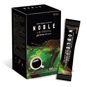 韩国直邮noble绿咖啡豆美式咖啡100条装