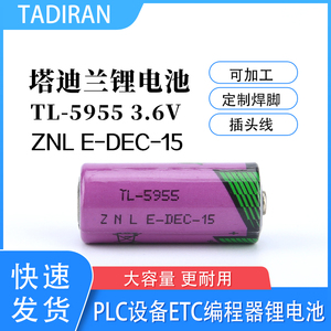 塔迪兰TL-5955/3.6V工控PLC伺服机CNC各类测量仪器仪表高性能电池