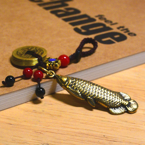 黄铜鲈鱼鳜鱼路亚渔具包挂件钥匙扣装饰收藏收纳配件创意垂钓