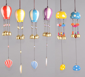 日式蘑菇风铃气球风铃陶瓷和风风铃门窗挂饰生日礼物创意女生