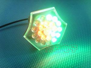 智能光感LED七彩发光灯泡七彩球泡灯光控牌子照射灯自动感应