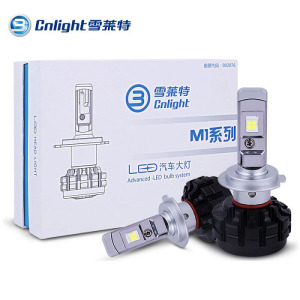 雪莱特M1 LED汽车改装大灯泡H1H4H7H9H119005远光近光专车专用