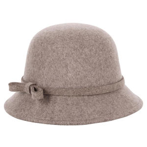 帽子中老年新款户外纯羊毛盆帽欧美英伦风女士礼帽秋冬季保暖毡帽
