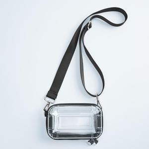 男包包女2023新款透明色硬质盒形信封包腰包单肩斜挎包