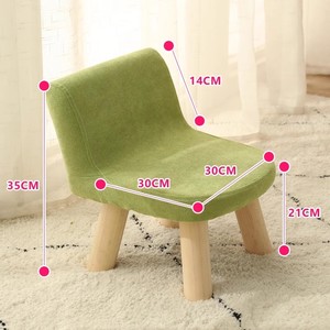 儿童布艺全实木靠背小凳子经济型创意现代简易家用小矮凳板凳椅子