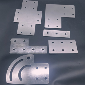 铝型材任意角度连接板转向板输送带平台流水线T板L十字组装拼接板