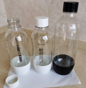 优质苏打水机水瓶1L0.5L压力螺旋水瓶气泡水机专用水瓶食品级材质