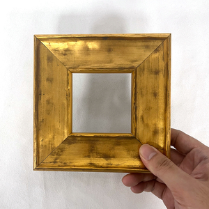 金色凹凸美式实木复古中古画框相框油画外框定制装裱