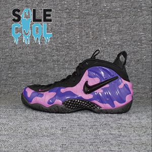 Nike/耐克Air Foamposite Pro 女子喷泡紫迷彩篮球鞋 644792-012