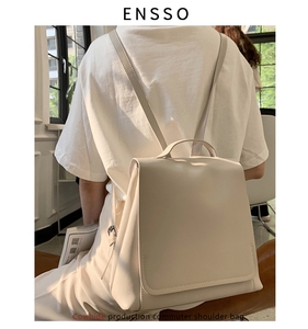 ENSSO电脑包13-14寸MAC双肩包女包包2023新款大学生大容量背包女