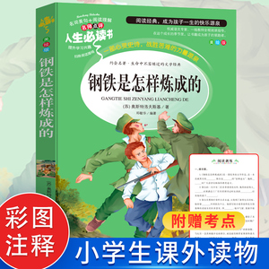 【4本35元】钢铁是怎样炼成的正版 小学生课外书三四五六年级阅读故事书3-4-5-6年级儿童读物 青少年版儿童文学8-12岁课外书qh