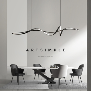 极简餐厅吊灯现代简约创意个性艺术餐桌吧台设计师吊灯2022年新款