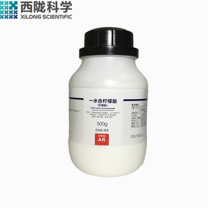 柠檬酸分析纯AR500g西陇科学化工实验科研试剂除垢剂一水合枸橼酸