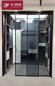 定制厨卫钛美铝合金卫生间厨房门浴室门厕所门钢化玻璃平开推拉门