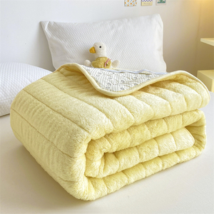 冬季加厚泰迪绒床褥垫被儿童子母床护垫宿舍0.9m1.2m牛奶绒软床垫