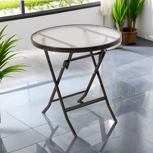 桌子折叠出租房家用餐桌简易饭桌圆桌方桌户外便携摆摊钢化玻璃桌