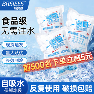 自吸水干冰袋快递专用冷冻一次性反复使用冷藏保鲜摆摊储奶商医用