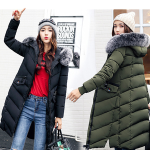 棉衣女2018冬季新款韩版中长款棉袄外套女装长款过膝时尚羽绒棉服