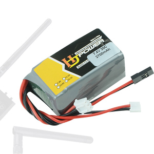 德国LRP VTEC 2S 接收机电池 7.4V 2700mAh 20C 油车方形锂电池