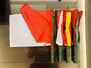 信号旗多功能红白 红黄 红绿手旗带三色灯喇叭哨子部队战术指挥旗