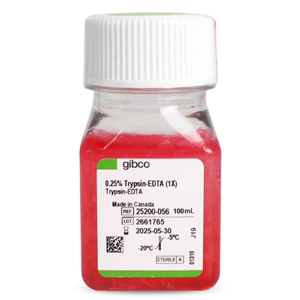 科研试剂 赛默飞 Gibco胰酶 100ml 胰酶消化液EDTA 25200056