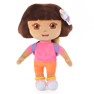 正版爱探险的朵拉dora毛绒玩具公仔卡通布娃娃儿童小女孩生日礼物