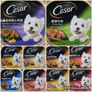 现货】澳洲Cesar西莎狗罐头进口狗狗主食餐盒湿粮牛肉多口味100g