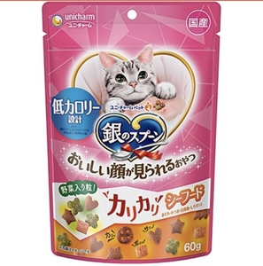 現貨 日本原裝银勺 洁牙饼干 猫零食成幼猫 松脆点心60g
