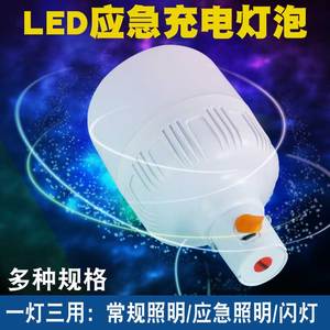 充电智能LED应急球泡灯带开关灯泡不用电的水能蓄电池灯泡水电灯