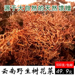 云南特产 山菜干货野菜 灰树花 树胡子龙须菜食用 树花菜500g包邮