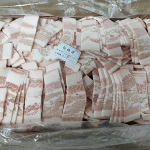 新鲜猪肉片五花肉片生猪肉片冷冻新鲜猪肉片带皮20斤江浙沪皖包邮