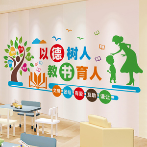 教师办公室墙面装饰幼儿园小学班级布置教室文化主题墙贴环创材料