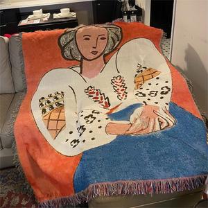 Henri Matisse马蒂斯种地吧王一珩弟弟同款油画沙发毯床尾巾盖毯