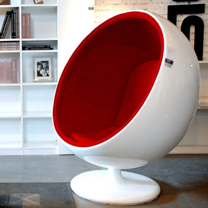 经典北欧设计师落地太空球玻璃钢大圆球休闲泡泡椅蛋壳椅单人沙发