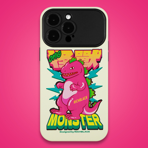 RichBlack原创设计卡通小怪兽恐龙二合一双层手机壳适用于苹果15iPhone14ProMax