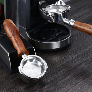 惠家咖啡机专用无底手柄58mm食品级不锈钢冲煮头搭配18克双杯粉碗
