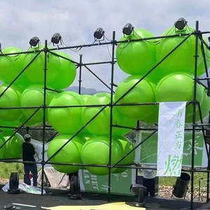 户外充气沙滩球pvc圆球超大气球大塑料球加厚定制荧光绿果绿色球