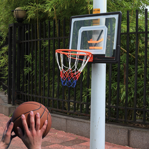 免打孔室外挂式篮球框 绑树儿童篮圈 室内壁挂式篮球筐移动篮球架