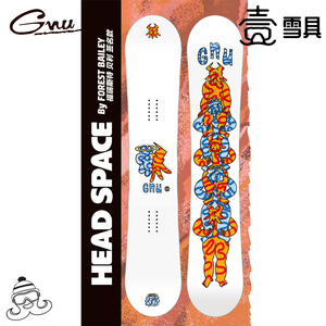 壹雪具 23-24 纯手工美产滑雪板 GNU 男款 单板滑雪板 HEADSPACE