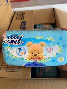 日本尤妮佳 Moony婴儿柔软护肤湿巾水溶性50枚本体
