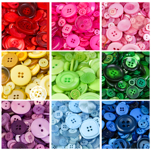 创意作业幼儿园小学生儿童彩色DIY手工制作纽扣画材料包扣子花